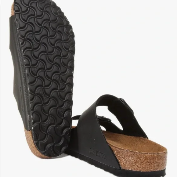 Birkenstock Arizona Unisex-Adult Open Back Slippers Black (41 EU) US W10-10.5 M8 - Picture 7 of 8